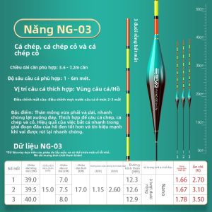 CHUANZE | Phao Đánh Cá Hỗn Hợp Dạng Nổi Có Đuôi Trống