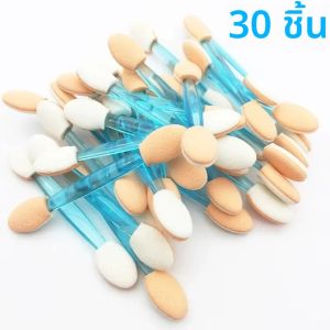 30/50/100pcs Disposable แปรงอายแชโดว์เครื่องมือแต่งหน้าความงามแบบใช้ซ้ําได้ Dual ด้านฟองน้ํา Stick แบบพกพา Applicator อุปกรณ์เสริม