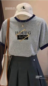 Qiqi Summer Fashion Casual Round Neck Printed Loose T-Shirt For Women 2546
