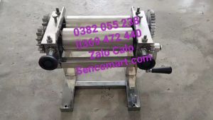 Máy ép cán cá mực khô quay tay inox