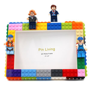 Creative DIY Childrens Building Block Picture Frame Display Stand Figure Combination Photo Wall Compatible Lego Activity Gifts