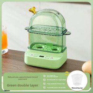 Smart Steamer Egg Maker Small Multi-Function Egg Cooker Dormitory Home Use Hot Spring Egg Breakfast Essential 2-3 Eggs Capacity