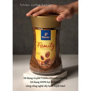 Cà phê hòa tan TCHIBO FAMILY EDUSCHO - 100% Robusta - Vị đắng đậm đà
