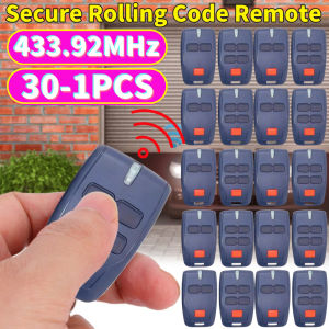 30-1Pcs BFT Control Remote 433.92MHz Secure Rolling Code Remote Gate Remote Control Garage Door Opener For Mitto2 RCB 2 4 MITTO4