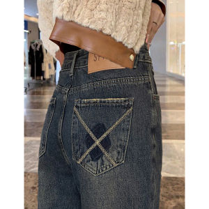 New Unique Stylish High-Waisted Warmth Denim Pants
