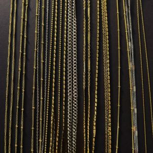 สร้อยคอโซ่ O ทรงกลม RUKL18K ทองไททาเนียมไม่ซีดจาง ประดับเพชร แฟชั่นสำหรับผู้ชายและผู้หญิง เครื่องประดับแบบใหม่