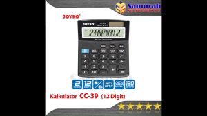 Kalkulator Meja Joyko CC 39: Big Display & Calculator 12 Digit