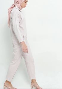 MFMW Cacicu Atasan Blouse Light Grey