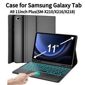Case for Samsung Galaxy Tab A9 Plus 11inch Detachable Bluetooth Keyboard Case For Samsung Tab A9+ (Model:SM-X210/X216/X218)
