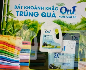 Túi Nước giặt xả On1 (3 màu) túi 3.2kg