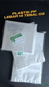 Plastik PP Lebar 14 Tebal 03 14x20 14x25 14x30 Kantong Plastik Bening Transparan
