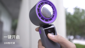 Cooling Fan Adjustable 100 Wind Speed Foldable Mini Fan Cold Compress Handheld Portable Fan Strong Wind Turbo