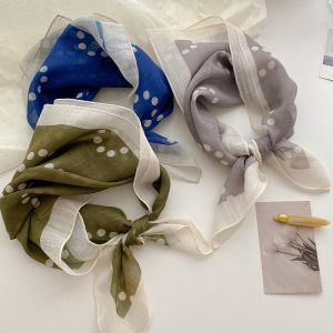 Khăn Choàng Tròn Nhỏ Thời Trang Mới Cho Nữ Mùa Xuân Thu Quấn Quanh Eo Buộc Tóc Khăn Choàng Trang Trí Khăn Choàng