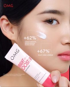 OMG Oh My Glow Bright Booster Glow Kit || Paket Bundling OMG Oh My Glow Bright Protect Cleanser Moisturizer || Set Perawatan Wajah