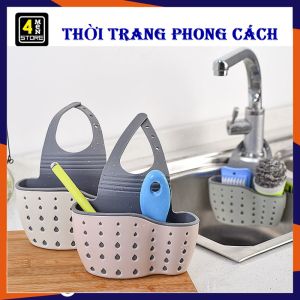 Giỏ Treo Gắn Vòi Nước Bồn Rửa Tiện Lợi - Giỏ Nhựa Đựng Giẻ Lưới Rửa Chén Bát Có Lỗ Thoát Nước Đa Năng / Giỏ Nhựa 2 Lớp Đựng Đồ Rửa Chén Dụng Cụ Nhà Tắm Kiểu Dáng Tổ Ong Treo Vòi Nước