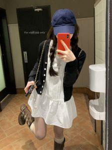 LIRUSHAN | Trendy Short White Shirt Dress for Petite