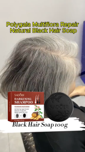 Buy 2 Take 1 SADOER Hair Growth Soap 100g + Vellsar Natural Black Hair Darkening Shampoo Bar & Hair Repair Serum