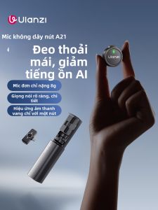 Ulanzi | Micrô Lavalier Không Dây Ghi Âm Trực Tiếp Âm Thanh Từ Tính