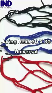 Jaring Sarung Tali Cover Pelindung Pengikat Barang Helm 30x30cm