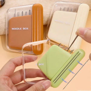 Dizoey Magnetic Sewing Needle Box with Needle Portable 5 Size Embroidery Needles Magnet Storage Case Home DIY Craft Sewing Accessories