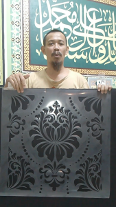Stencil Wallpaper Dinding Klasik Model O
