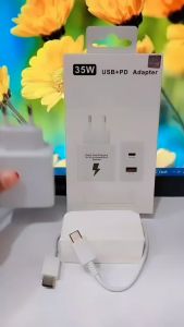 Charger SMSNG 35W 99% USB+PD Adapter Kable TYPE C TO TYPE C Support Fast Charging