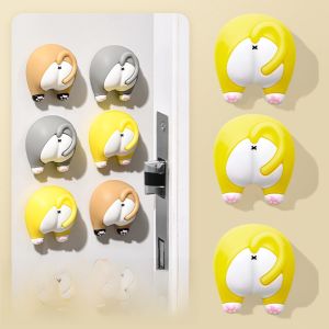 Silicone Door Handle Anti-Collision Stickers Cute Fridge Door Protection Pad Quiet Buffer Mat Household Safety Accessories