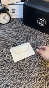 MICHAELA Small Card Wallet with Snap Coin Pocket Compact Roomy Stylish for Girls Women WP5517025 XD