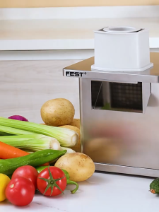 เครื่องหั่นลูกเต๋าอเนกประสงค์เชิงพาณิชย์  เครื่องตัดผักโรงอาหาร เครื่องตัดมันฝรั่งทอดสแตนเลส   เครื่องตัดมันฝรั่งอัตโนมัติเชิงพาณิชย์ .ZB-BS082