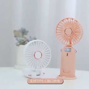 【Ready Stock】Vimite Người hâm mộ cầm tay Portable Mini Fans USB Rechargeable Electric Gió mạnh Fan 5-Speed Adjustable Air Cooler 4000MAH