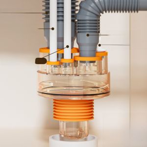 Nắp Kín Ống Thoát Nước Nhà Bếp Chống Mùi Máy Giặt Bồn Rửa Ống Thoát Nước Vật Dụng Phòng Tắm Phụ Kiện Phòng Tắm Ống Thoát Nước