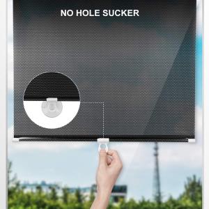 WEPHOTO Sunshade Roller Roller Window Shades Blackout Blind Shade with Suction Cups Temporary Portable Window Cover Curtain