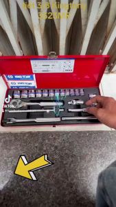 6-22mm Bộ tuýp 22 chi tiết 3/8 Kingtony 3523MR