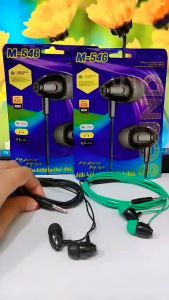Handsfree + Mic M546 Extra Bass Sound Stereo Earphone Hedaset M-546