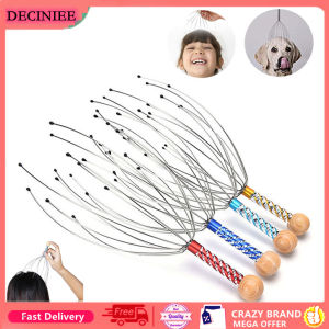 DECINIEE 1 Thiết Bị Đeo Cổ Đầu Da Đầu Giảm Căng Thẳng Thư Giãn Mát-xa Máy Mát Xa Cơ Thể Massage Đầu Dụng Cụ Màu Ngẫu Nhiên