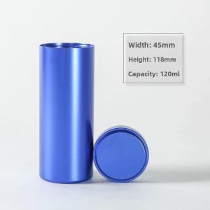 Sealed Portable Metal Container for Coffee Powder Coffee Beans Tea Leaves and Tea Bags