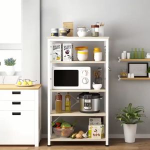 5 Tier Kitchen Storage Rack Multilayer Utility Shelf Home Rack Landing Rak Microwave Oven Shelf Dapur Perabot微波炉架
