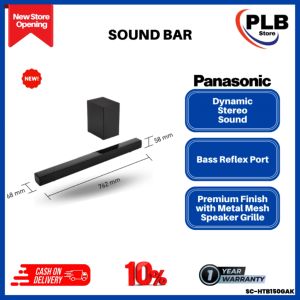 PANASONIC SC-HTB150GAK SLIM SOUNDBAR WITH SUBWOOFER