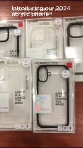 iPhone 16 pro max/ 16+/15 pro/ max transparent / hard acrylic clear case with soft color side