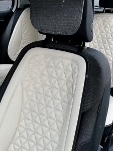 SEAMETAL Car Seat Cover Flax Seat Cushion Four Seasons Breathable Auto Seats Full Set Triangle Embossed Seats Cushions