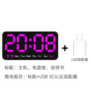 นาฬิกาแขวน LED ขนาดใหญ่แบบดิจิตอล นาฬิกาตั้งสำหรับห้องนั่งเล่น นาฬิกาตั้งแบบดิจิตอลแบบมีฟังก์ชันอื่นๆ นาฬิกาแขวนแบบดิจิตอล