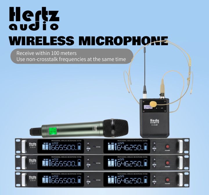 HzA Hertz Audio U 211H II Wireless Handheld Microphone System 200