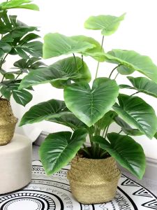 Artificial Leaf Artificial Plant  Monstera Leaves Bundle Artificial Home Wedding Decor ative