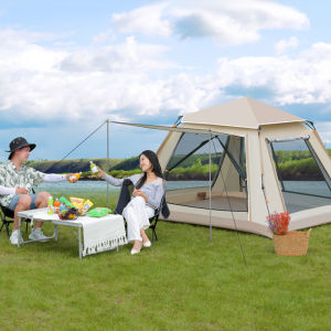 Benmax เตนท์แคมป์ปิ้ง 5-8 คน เต้นสนามกันฝน เต้นท์แคมปิ้ง เต๊นท์ระบายอาศดี เต็นท์พับได้ น้ำหนักเบา เตนท์นอน