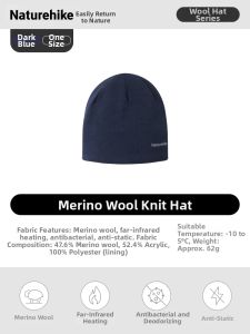 NatureHike | Merino Wool Warm Hat Autumn/Winter
