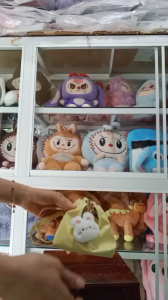 Túi đeo mini da trơn phối thỏ cute phụ kiện trang phục cho mẹ và bé