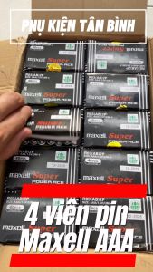 Combo 4 Viên Pin Maxell AAA Chính Hãng