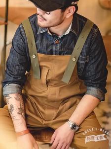 MADEN | Retro Wide Fit Back-Strap Overall Pants for Fall