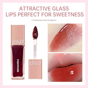 VEDO 💕COD Retro Tabung Persegi Cermin Wajah Lip Glaze Tahan Lama Kelembaban Non Stick Cup Lip Glaze