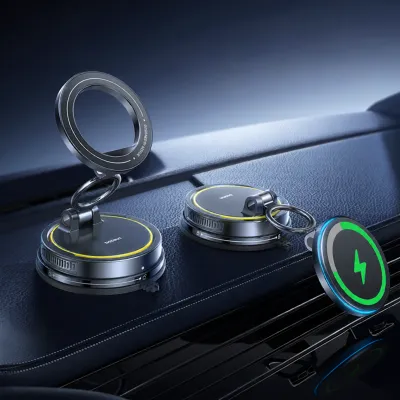 BASEUS | Car Phone Holder Vacuum Magnetic Navigation Support